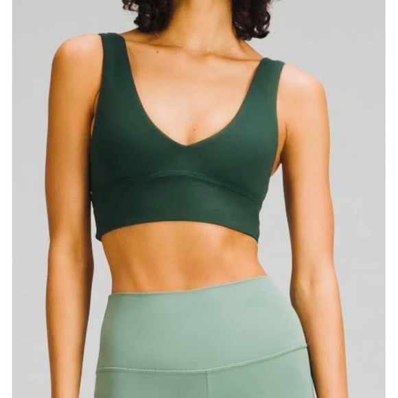 Lululemon Align Reversible Bra Top Size 10 army  Green Yoga Activewear - Picture 1 of 6